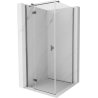Mexen Mist-H T hinged left shower cabin 75 x 75 cm, transparent, gun metal - 8A5T-075-075-95-00-L