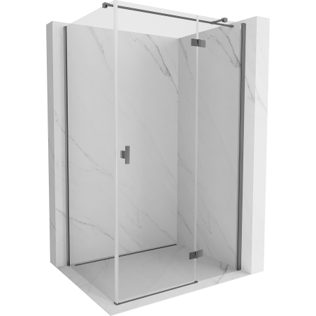 Mexen Mist-H T prha tuš kabina desna 105 x 80 cm, prosojna, gun metal - 8A5T-105-080-95-00-P
