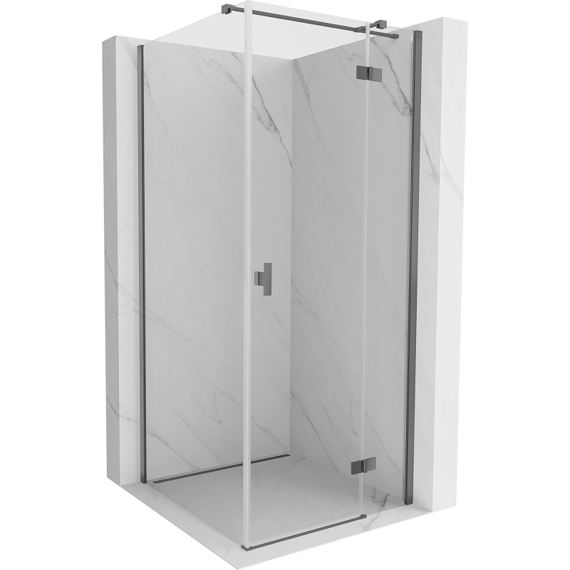 Mexen Mist-H T kabina prysznicowa uchylna prawa 110 x 110 cm, transparent, gun metal - 8A5T-110-110-95-00-P