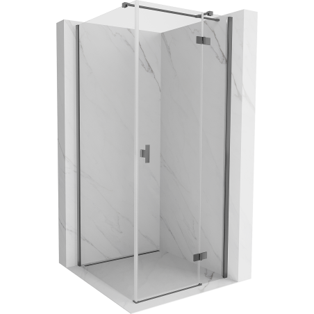 Mexen Mist-H T kabina prysznicowa uchylna prawa 110 x 110 cm, transparent, gun metal - 8A5T-110-110-95-00-P