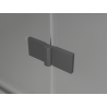 Mexen Mist-H T douchecabine scharnier rechts 75 x 120 cm, transparant, gun metal - 8A5T-075-120-95-00-P