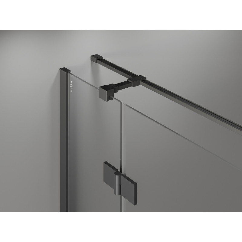 Mexen Mist-H T douchecabine scharnier rechts 75 x 120 cm, transparant, gun metal - 8A5T-075-120-95-00-P