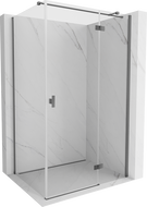 Mexen Mist-H T douchecabine scharnier rechts 75 x 120 cm, transparant, gun metal - 8A5T-075-120-95-00-P