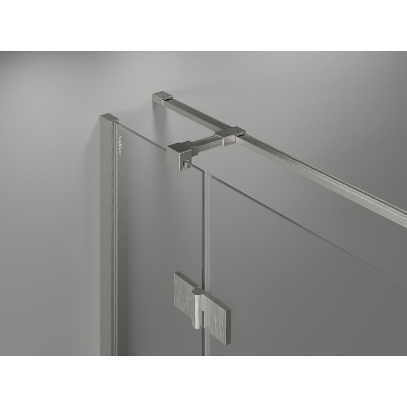 Mexen Mist-H T schuifbare douchecabine links 90 x 70 cm, transparant, geborsteld nikkel - 8A5T-090-070-97-00-L