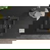 Mexen Carlos fregadero de granito de 1,5 senos con grifo de cocina Rita, negro moteado - 6518-76-670300-70-B