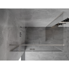 Mexen Mist-H T Duschkabine schwenkbar links 90 x 100 cm, transparent, gebürsteter Nickel - 8A5T-090-100-97-00-L