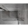 Mexen Mist-H T cabine de douche pivotante droite 80 x 70 cm, transparent, nickel brossé - 8A5T-080-070-97-00-P