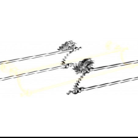 Mexen Estela διπλή κρεμάστρα για πετσέτες, χρυσή - 7011525-50