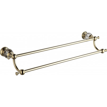 Mexen Estela perchero de toalla doble, dorado - 7011525-50