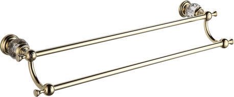 Mexen Estela doppelter Handtuchhalter, gold - 7011525-50