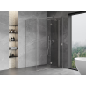 Mexen Mist-H T cabine de douche pivotante droite 110 x 75 cm, transparent, nickel brossé - 8A5T-110-075-97-00-P