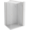 Mexen Mist-H T cabina doccia apribile a destra 115 x 80 cm, trasparente, nichel spazzolato - 8A5T-115-080-97-00-P