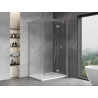 Mexen Mist-H T cabine de douche pivotante droite 115 x 90 cm, transparente, nickel brossé - 8A5T-115-090-97-00-P
