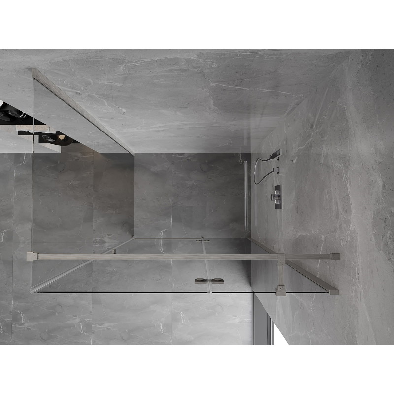 Mexen Mist-H T cabine de douche pivotante gauche 70 x 70 cm, transparent, chrome - 8A5T-070-070-01-00-L