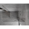 Mexen Mist-H T cabina doccia apribile destra 80 x 120 cm, trasparente, nichel spazzolato - 8A5T-080-120-97-00-P
