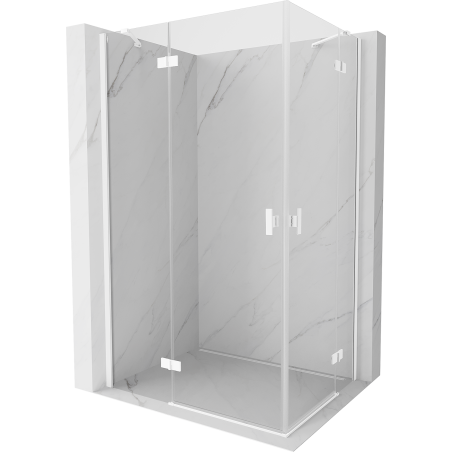 Mexen Mist-H Duo kabina prysznicowa uchylna lewa 85 x 75 cm, transparent, biała - 8A5-085L-075P-20-00