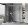 Mexen Mist-H Duo cabine de douche pivotante gauche 110 x 90 cm, transparent, blanc - 8A5-110L-090P-20-00