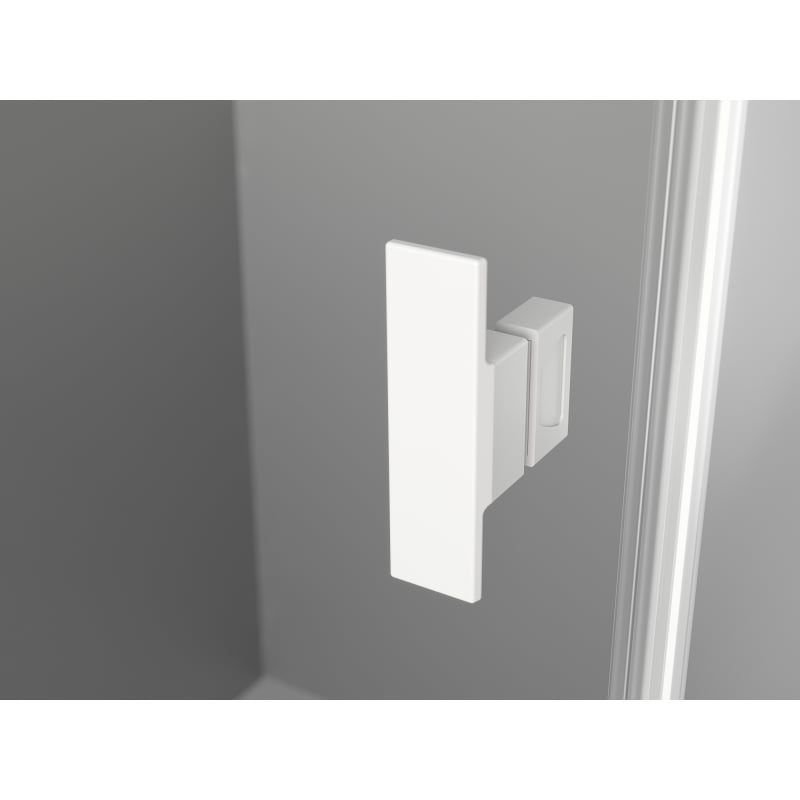 Mexen Mist-H Duo cabine de duche pivotante direita 70 x 95 cm, transparente, branca - 8A5-070L-095P-20-00