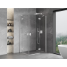 Mexen Mist-H Cabine de douche duo à charnières droite 80 x 110 cm, transparente, blanche - 8A5-080L-110P-20-00