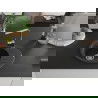 Mexen Kevin granieten spoelbak met 1 bak en afdruiprek en keukenmengkraan Rita, zwart/goud metallic - 6517-75-670300-00