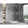 Mexen Mist-H Duo cabina de ducha abatible derecha 80 x 120 cm, transparente, blanca - 8A5-080L-120P-20-00