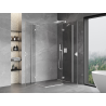 Mexen Mist-H Duo cabina de ducha abatible derecha 80 x 120 cm, transparente, blanca - 8A5-080L-120P-20-00