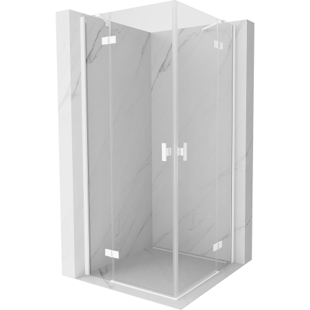 Mexen Mist-H Duo hinged dušikabiin 120 x 120 cm, läbipaistev, valge - 8A5-120L-120P-20-00