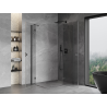 Mexen Mist-H Duo cabina de ducha abatible derecha 95 x 100 cm, transparente, gris pistola cepillado - 8A5-095L-100P-66-00