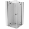 Mexen Mist-H Duo Duschtür-Kabine 105 x 105 cm, transparent, gebürstetes Gun Gray - 8A5-105L-105P-66-00