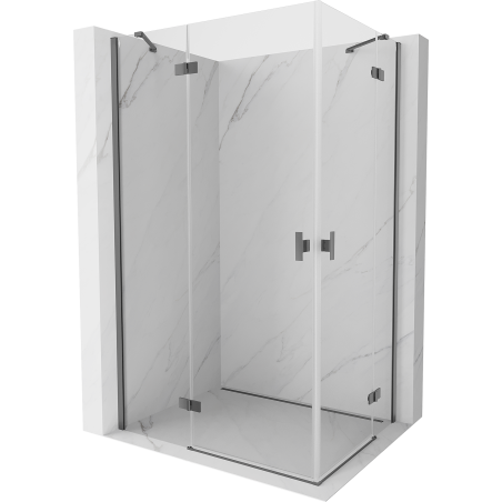 Mexen Mist-H Duo kabina prysznicowa uchylna lewa 100 x 85 cm, transparent, gun metal - 8A5-100L-085P-95-00