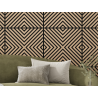 Mexen Linea 01 akustični stenski panel 60 x 60 cm (4 kosi), filc 9 mm, tehnični furnir, Beljeni Hrast - S110-60607-01-040