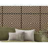 Mexen Linea 01 panel de pared acústico 60 x 60 cm (4 uds.), fieltro de 9 mm, chapa técnica, Roble Blanqueado