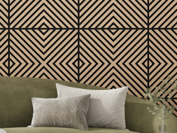 Mexen Linea 01 ακουστικό πάνελ τοίχου 60 x 60 cm (4 τεμ.), τσόχα 9 mm, τεχνικός