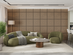 Mexen Linea 01 panel ścienny akustyczny 60 x 60 cm (4szt.), filc 9 mm, fornir techniczny, Bielony Dąb - S110-60607-01-040