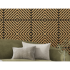 Mexen Linea 01 akustična stenska plošča 60 x 60 cm (4 kosi), filc 9 mm, tehnični furnir, Classic hrast - S110-60607-01-041