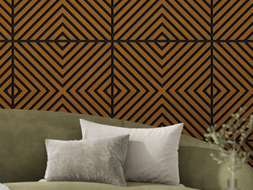 Mexen Linea 01 panel ścienny akustyczny 60 x 60 cm (4szt.), filc 9 mm, fornir techniczny, Dąb Natural - S110-60607-01-042