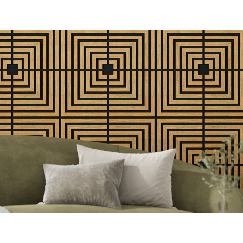 Mexen Linea 02 Ακουστικό πάνελ τοίχου 60 x 60 cm (4τμχ.), τσόχα 9 mm, τεχνικός