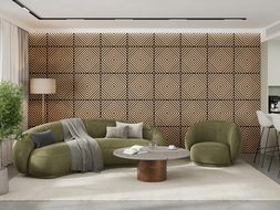 Mexen Linea 03 panel ścienny akustyczny 60 x 60 cm (4szt.), filc 9 mm, fornir techniczny, Bielony Dąb - S110-60607-03-040