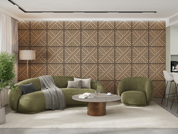 Mexen Linea 05 panel ścienny akustyczny 60 x 60 cm (4szt.), filc 9 mm, fornir techniczny, Bielony Dąb - S110-60607-05-040