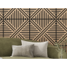 Mexen Linea 05 akustični stenski panel 60 x 60 cm (4 kosi), filc 9 mm, tehnični furnir, Beljeni Hrast - S110-60607-05-040