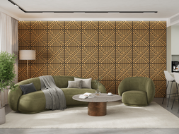 Mexen Linea 05 panel ścienny akustyczny 60 x 60 cm (4szt.), filc 9 mm, fornir techniczny, Dąb Classic - S110-60607-05-041