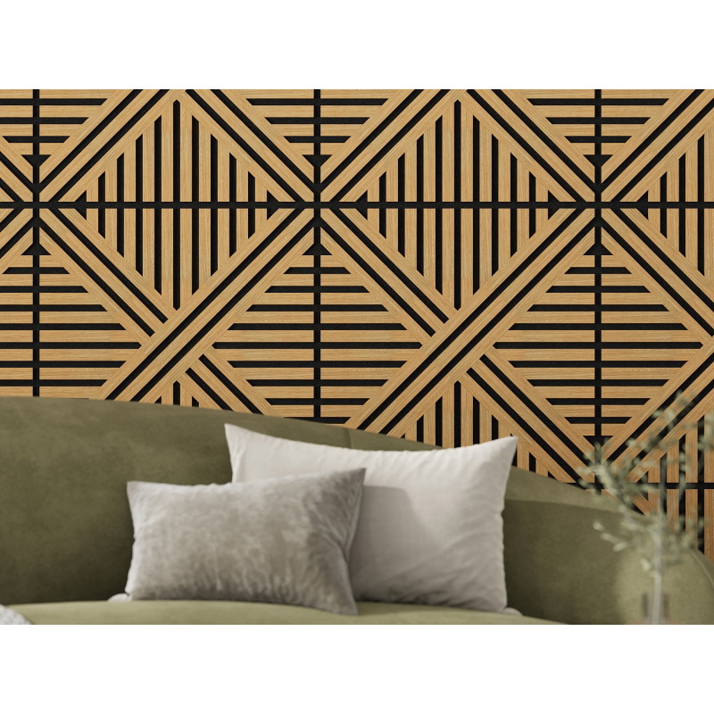 Mexen Linea 05 ακουστικό πάνελ τοίχου 60 x 60 cm (4τεμ.), τσόχα 9 mm, τεχνικό