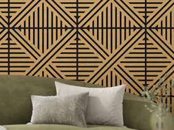 Mexen Linea 05 panel ścienny akustyczny 60 x 60 cm (4szt.), filc 9 mm, fornir techniczny, Dąb Classic - S110-60607-05-041