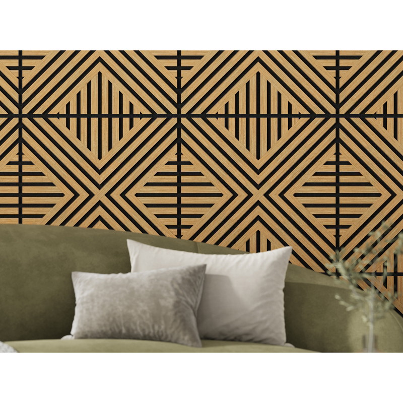 Mexen Linea 06 Ακουστικό πάνελ τοίχου 60 x 60 cm (4τμχ.), τσόχα 9 mm, τεχνικό