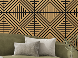 Mexen Linea 06 panel ścienny akustyczny 60 x 60 cm (4szt.), filc 9 mm, fornir techniczny, Dąb Classic - S110-60607-06-041