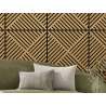 Mexen Linea 08 panel ścienny akustyczny 60 x 60 cm (4szt.), filc 9 mm, fornir techniczny, Dąb Classic - S110-60607-08-041