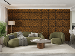 Mexen Linea 08 panel ścienny akustyczny 60 x 60 cm (4szt.), filc 9 mm, fornir techniczny, Dąb Natural - S110-60607-08-042