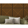 Mexen Linea 08 akustična stenska plošča 60 x 60 cm (4 kosi), filc 9 mm, tehnični furnir, Naravni Hrast - S110-60607-08-042