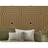 Mexen Linea 13 panneau mural acoustique 60 x 60 cm (4 pièces), feutre 9 mm, placage technique, Chêne Classique