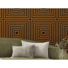Mexen Linea 13 akustisches Wandpaneel 60 x 60 cm (4 Stk.), Filz 9 mm, technisches Furnier, Natur Eiche - S110-60607-13-042